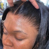 Perruques en cheveux humains indiens bruts, ondulées, avec dentelle transparente HD 13x4 et 13x6, de 32, 34 et 36 pouces, pour femmes noires - Vente en gros