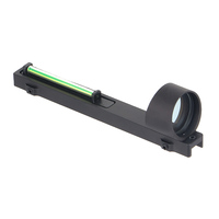 FOCUHUNTER Viseur à fibre optique vert léger 1x28 point vert rouge avec monture de 11mm et accessoires de chasse