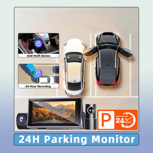 Cámara 4K con Pantalla de 3 Pulgadas, Triple Lente 4K+2K+2K, Visión Nocturna, Lente de 6 Cristales, WiFi, Sensor G, 140 °   Monitor de Estacionamiento con Visión de 24 <span class=keywords><strong>Horas</strong></span> para Cámara de <span class=keywords><strong>Coche</strong></span> - Product Image 3