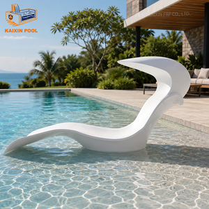 Tumbona de Diseño para Exteriores, de Fibra de Vidrio, Resistente al Agua, para Piscina o Playa - Product Image 6