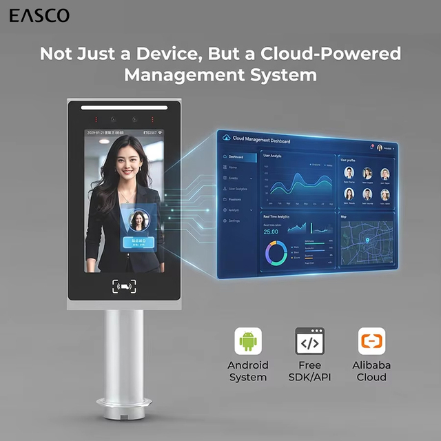 7 Inch Touch Screen Android Card Reading Biometric Face Recognition Access Control Time Attendance Terminal with Open Interface