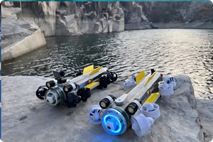<span class=keywords><strong>Drone</strong></span> <span class=keywords><strong>sous</strong></span>-<span class=keywords><strong>marin</strong></span> personnalisable SKD ROV 300M, robot de plongée avec caméra vidéo HD 2K, contrôle par application, en acier, pour l'exploration <span class=keywords><strong>sous</strong></span>-marine - Product Image 6