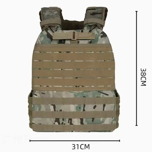 Gilet lesté tactique réglable <span class=keywords><strong>avec</strong></span> rembourrage en mousse, en tissu Oxford durable pour l'exercice physique et l'entraînement de mise en forme - Product Image 1