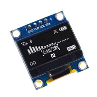 Módulo de Pantalla LCD PMOLED de 0.96 Pulgadas 128x64 con Interfaz IIC, Programa STM32/51, Marca Primitive de 4 Pines