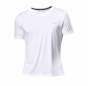 T-shirts de sport personnalisables à sublimation, séchage rapide, uniformes à manches courtes pour la course à pied unisexe - Product Image 4