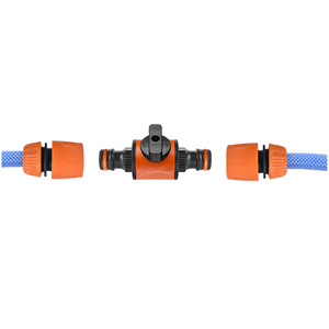 Conector Rápido para Manguera de Jardín de 16 mm, Conector Recto de Plástico con Válvula de Interruptor para Riego - Product Image 2