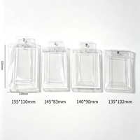 Pochette de rangement pour bijoux et montres, en PVC transparent, pour montres mécaniques à remontage manuel, emballage carton personnalisable