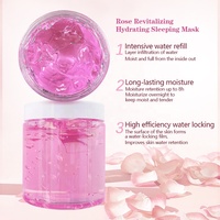 Masque Gelée de Rose Naturelle Perle Collagène Acide Hyaluronique Vitamine C Centella Blanchissant Hydratant Masque Gel de Nuit Arbre à Thé ODM Tout-en-un