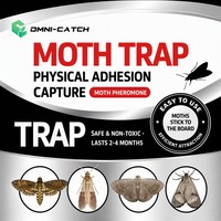 Piège à mites efficace : plaque collante écologique et sans danger pour attraper les insectes volants, idéal pour la maison et l'extérieur