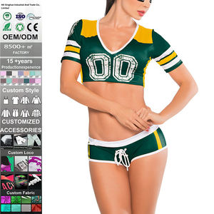 Uniforme de Animadora Personalizado con Logotipo OEM, Conjuntos de Práctica de Uniforme de Animadora Rosa, Uniforme de Animadora 100% Poliéster - Product Image 1