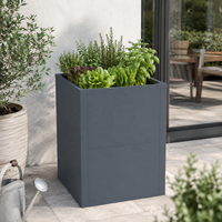 Jardinière carrée en métal pour potager surélevé, robuste et durable, pour jardin extérieur, personnalisable avec logo