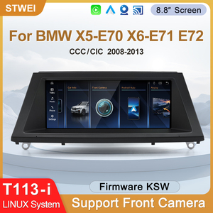 STWEI 2026 New 8.8inch Linux System Wireless Carplay Android AUTO For BMW X5 E70 X6 E71 E72 CCC CIC Players Touch Screen Display - Product Image 2