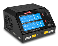 Pengisi Daya Cerdas UP8 600W 16A Dual Channel AC/DC dengan Dukungan Pengisian Daya Nirkabel untuk Baterai LiPO/LiHV 2-6S