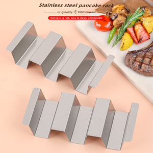 Soporte para <span class=keywords><strong>Tacos</strong></span> de Acero Inoxidable - Perfecto para <span class=keywords><strong>Tacos</strong></span> Mexicanos, Sándwiches, Panqueques y Más - Product Image 2