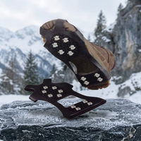 Crampons antidérapants pour neige et glace, crampons de traction pour bottes, en caoutchouc durable et léger pour enfants et adultes