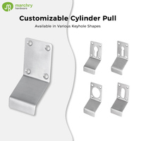 Protection de serrure de porte en acier inoxydable durable, support de sécurité rond en acier inoxydable pour cylindre de serrure