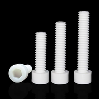 M2 M3 M4 M5 M6 M7 M8 M10 Blanc Noir Fente Entraînement Carbone PTFE PEEK Vis 70mm 80mm Longueur Din Standard pour les Ventes