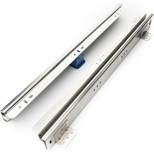 Glissières de tiroir à montage inférieur à roulement à billes, robustes, pour <span class=keywords><strong>escalier</strong></span>, dissimulées, à extension complète, capacité de charge 100 kg - Product Image 4