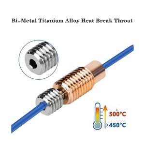 Brise-chaleur en titane et cuivre bimétallique haute température compatible avec l'imprimante 3D <span class=keywords><strong>V6</strong></span> Hotend Prusa i3 MK3 MK3S Volcano Hot End - Product Image 4