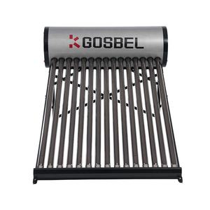 Chauffe-eau solaire à tubes sous vide Gosbel <span class=keywords><strong>250L</strong></span>, contrôleur contrôlé par application, système d'eau chaude écoénergétique, acier coloré - Product Image 1