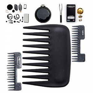 Ensemble de peignes et brosses à cheveux de couleur personnalisée pour salon de coiffure, comprenant un peigne afro en plastique et un peigne classique - Product Image 2