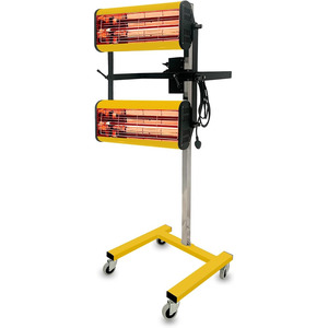 Lampe de séchage infrarouge à ondes courtes pour peinture automobile, <span class=keywords><strong>chauffage</strong></span> de carrosserie avec minuterie intelligente, support réglable et <span class=keywords><strong>mobile</strong></span> pour le séchage - Product Image 1