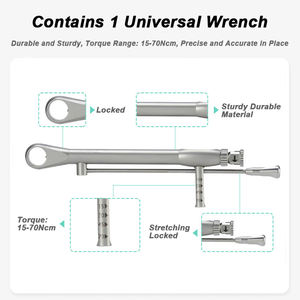 ชุดเครื่องมือถอดสกรูไขควงแรงบิดสูงสำหรับงานทันตกรรม ชุดอุปกรณ์ปลูกถ่ายรากฟันเทียมอเนกประสงค์สำหรับงานทันตกรรม - Product Image 4