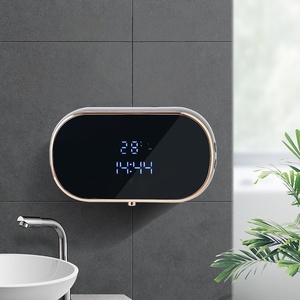 Distributeur automatique de savon mousse pour salle de bain, mural, recharge USB, deux couleurs, en ABS – Nouveau modèle en gros - Product Image 3