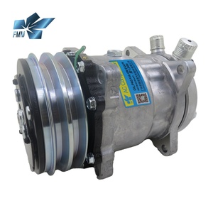 Compresseur AC 508 SD508 5h14 pour tracteur, excavatrice, camion lourd 12V 24V avec poulie à courroie trapézoïdale à 2 rainures - Product Image 2