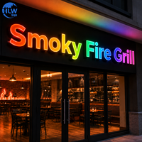 Letras LED RGB para Publicidad Exterior, Programables, Multicolores, Letrero con Logotipo Personalizado