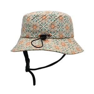 Chapeau Bob Unisexe Imperméable Personnalisé de Haute Qualité en Tissu Recyclé Imprimé Floral avec Sangle de Sécurité et Poche Intérieure Ajustable - Product Image 3