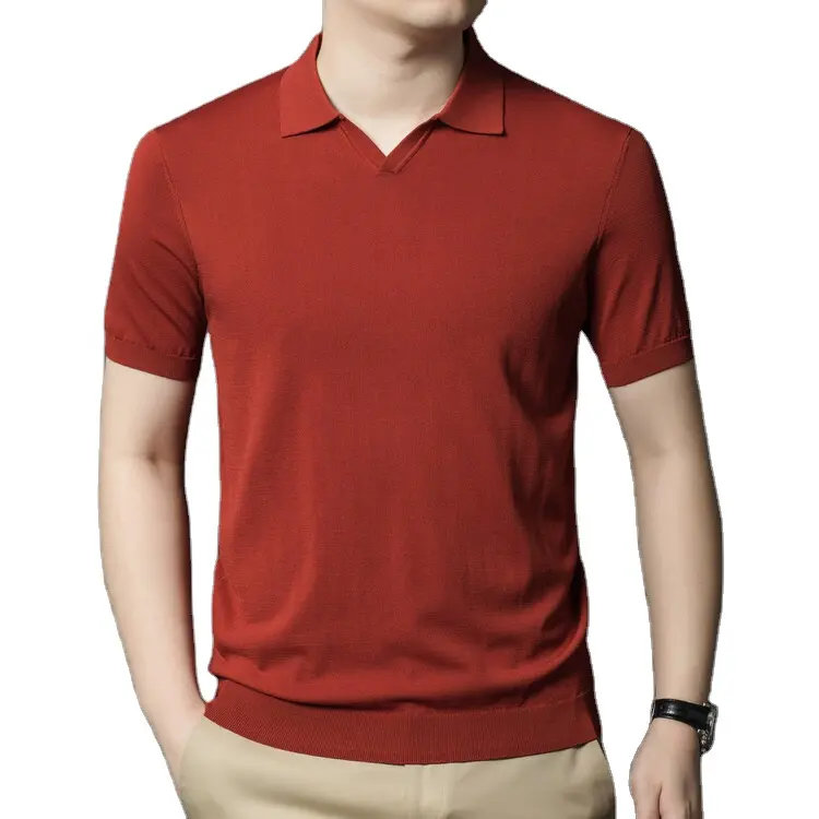 Sıcak satış özel Logo viskon Fiber T-Shirt baskı özelleştirme erkek tişört