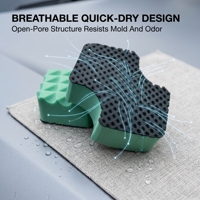 MN-H004 Bloc d'éponge en argile magique pour le detailing automobile, barre de décontamination de peinture, élimine l'oxydation et les taches d'eau, facile à utiliser