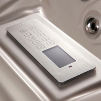 Bain à remous autoportant Sunrans avec 83 jets d'hydrothérapie et système de contrôle Balboa pour spa extérieur et bain de massage