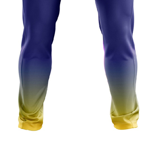 Men Two Tone Gradient <b>Training</b> Pants Elastic Waist Slim Fit Sports <b>Trousers</b> Athletic Running Track Pants Workout - Product Image 4