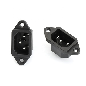 AC04 <strong>Iec</strong> 3 Pin Plug Inlet <strong>Ac</strong> <strong>Power</strong> <strong>Socket</strong> Vertical <strong>AC</strong> <strong>Power</strong> <strong>Socket</strong> Outlet Receptacle - Product Image 3
