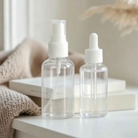 Flacon pulvérisateur à fine brume personnalisé 60 ml Transparent clair pour l'hydratation du visage et la mise en marque des produits cosmétiques