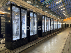 Frigorifero Commerciale a <span class=keywords><strong>Doppia</strong></span> <span class=keywords><strong>Porta</strong></span> per Bar, Vetrina Espositiva per Bevande, Design con Alette in Alluminio, Congelatore per Bar - Product Image 4