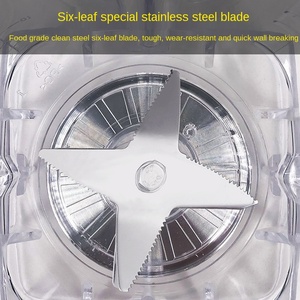 4500W frullati di ghiaccio di grado commerciale resistente BPA gratuito 2L vaso frullatore 6 lame miscelatore spremiagrumi frutta robot da cucina - Product Image 6