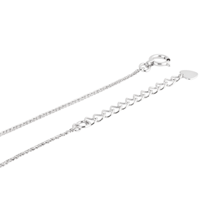 Flexible Square Rope White Platinum Ultra <b>Thin</b> Wristlet Smooth Braids Minimalist All Gender Daily Commute Gift Longjia China - Product Image 3