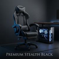 Chaise de jeu ergonomique en cuir AOR Industrial avec base oscillante, accoudoirs inclinables et réglables pour le bureau, l'ordinateur et l'e-sport