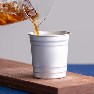 Vasos Desechables de Aluminio 100% Reciclables para Fiestas, Ecológicos, para Cafés, Bares y Barbacoas al Aire Libre - Product Image 1