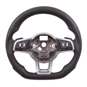 Volante Deportivo de Fibra de Carbono/Cuero con Luces LED para VW Golf 6/7 MK6/7 MK5 Passat <span class=keywords><strong>Polo</strong></span>, Actualización a MK7 <span class=keywords><strong>GTI</strong></span>, <span class=keywords><strong>Precio</strong></span> al por Mayor - Product Image 3