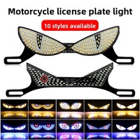 Feux arrière de moto universels 12V LED Devil Eyes, éclairage décoratif pour voitures et motos