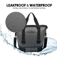 Sac isotherme personnalisé en TPU à motif léopard camouflage, 30L, grand sac de pique-nique thermique imperméable pour le camping et la randonnée