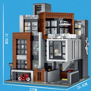 Mork 10204 Bloques de Construcción DIY, Juguetes de Plástico, Serie Villa, Cafetería de Jardín para Niños de 5 a 7 Años, Juguetes de Construcción - Product Image 6