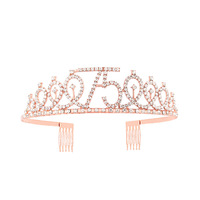 Ensemble d'accessoires pour cheveux pour anniversaire de 1 an, style européen-américain, avec couronne numérique, ceinture d'étiquette en strass et en alliage