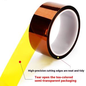 Nastro marrone diretto della fabbrica 180 gradi oro adesivo adesivo delle dita ad alta temperatura resistente con gomma nessun residuo all'ingrosso - Product Image 5