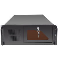 Caja de servidor de computadora ATX de 19 pulgadas con bloqueo para chasis de servidor de montaje en rack 4U de seguridad de datos