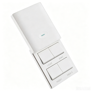 Luxury PC Wall <b>Switch</b> 1-<b>Switch</b> <b>Touch</b> Control Light Vent High I High II Gold Finish IP20 2A 5V Wi-Fi Enabled Smart Life App - Product Image 3